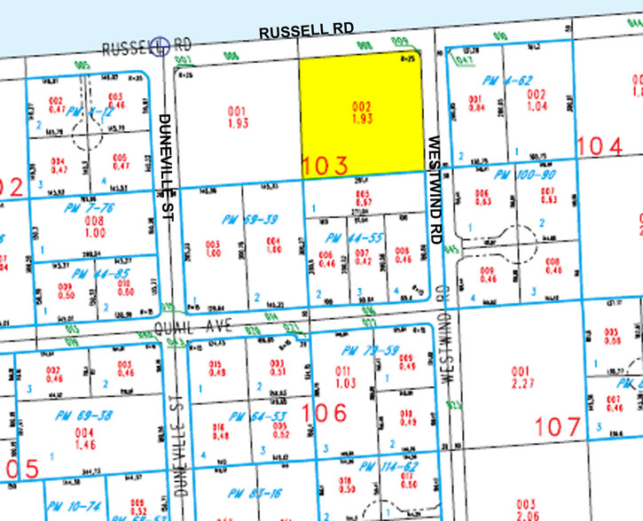 West Russell Road, Las Vegas, NV for sale - Plat Map - Image 2 of 2