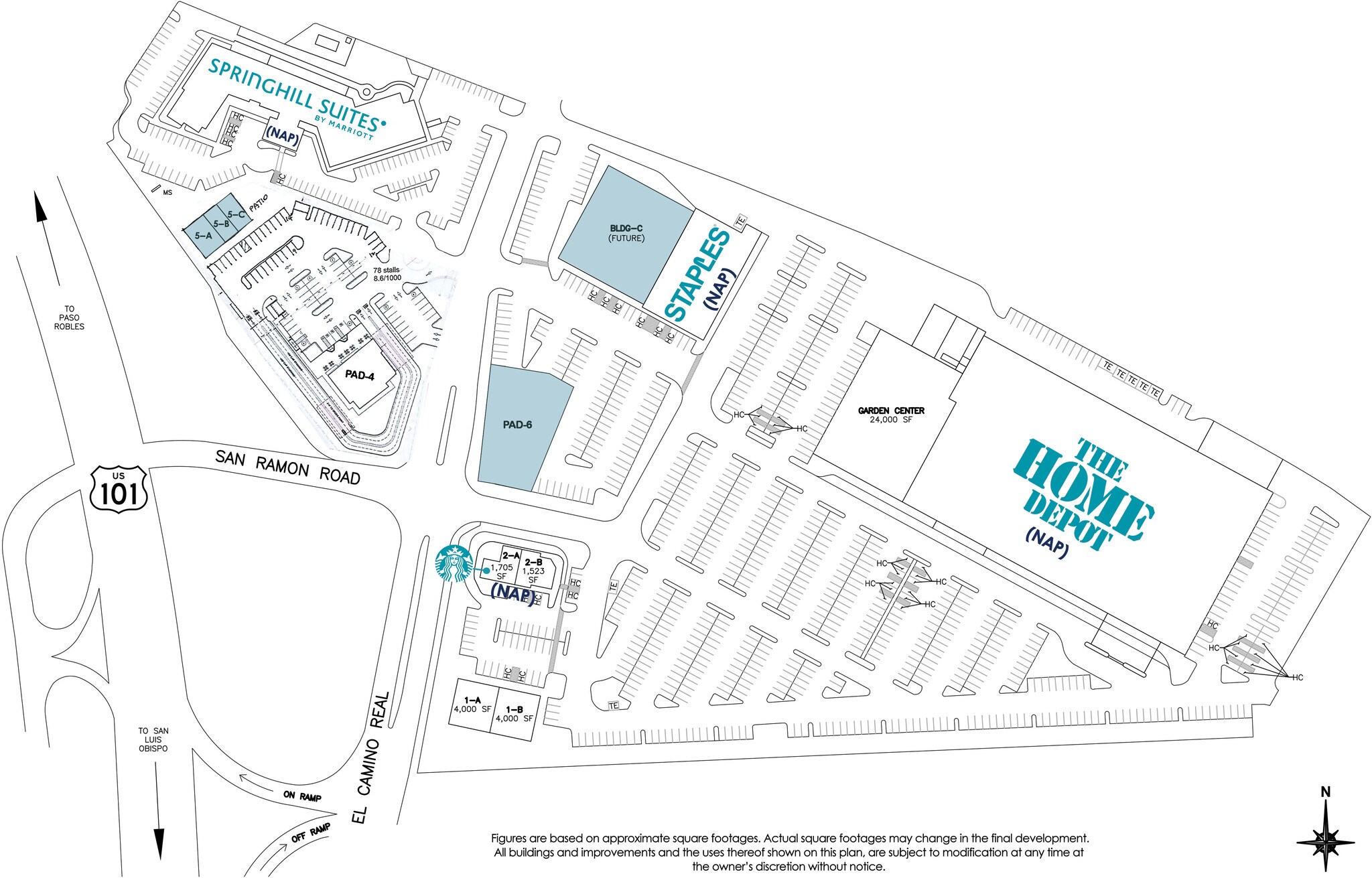 905 El Camino Real, Atascadero, CA for lease Site Plan- Image 1 of 1