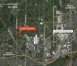 1305 Santa Ana Ave, Sacramento, CA - AERIAL map view