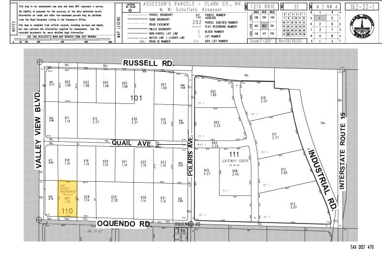 3720 W Oquendo Rd, Las Vegas, NV for lease - Plat Map - Image 3 of 27