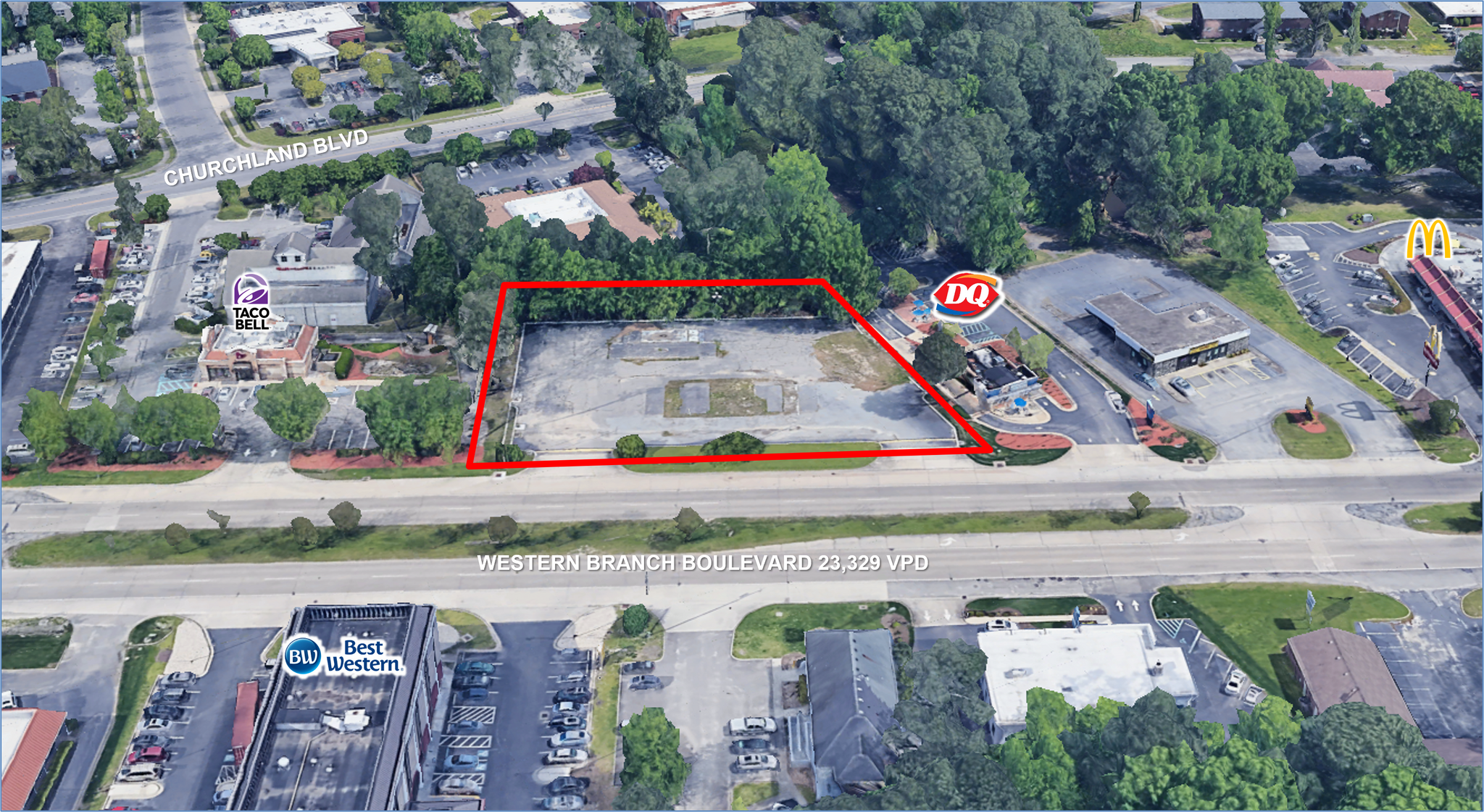 3228 Western Branch Blvd, Chesapeake, VA for lease Aerial- Image 1 of 2