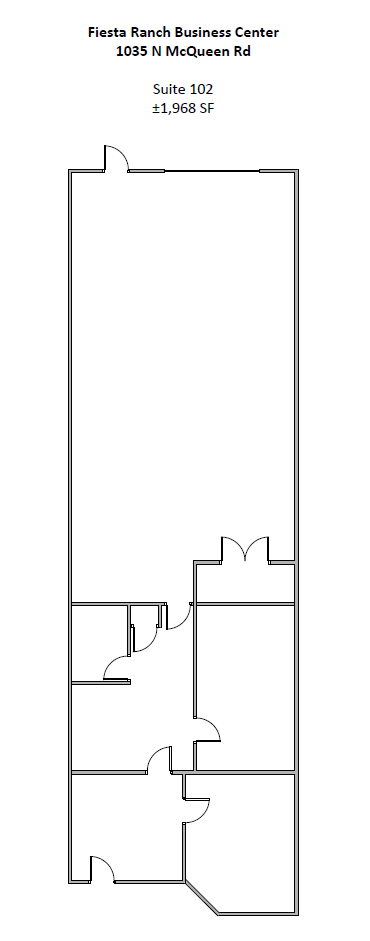 1035 N McQueen Rd, Gilbert, AZ for lease Floor Plan- Image 1 of 2