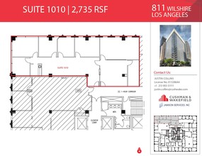 811 Wilshire Blvd, Los Angeles, CA for lease Floor Plan- Image 2 of 2