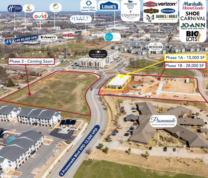 S Promenade Blvd & W Oak St, Rogers, AR for lease - Building Photo - Image 2 of 10