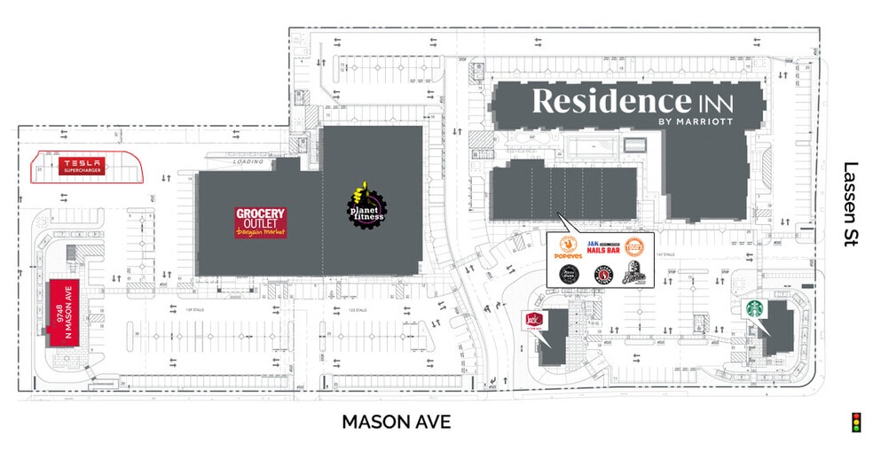 9843-9851 Mason Ave, Chatsworth, CA for lease - Site Plan - Image 2 of 4
