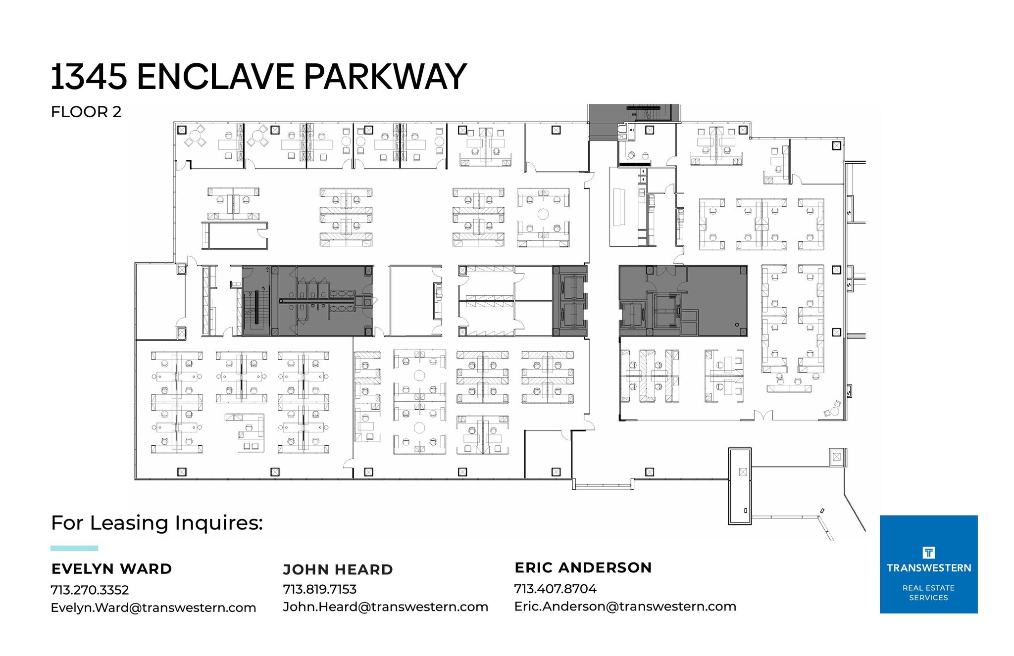 1345 Enclave Pky, Houston, TX for lease Floor Plan- Image 1 of 1