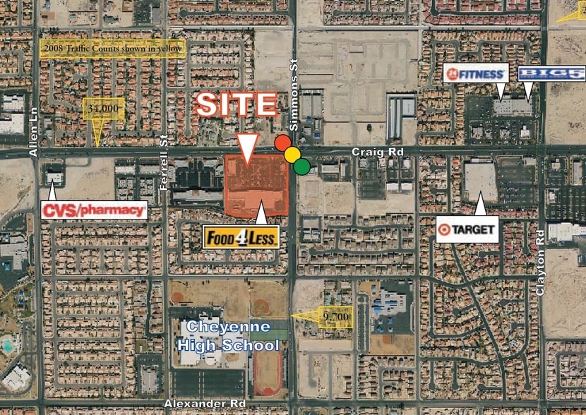 3073 W Craig Rd, North Las Vegas, NV for lease - Aerial - Image 3 of 10