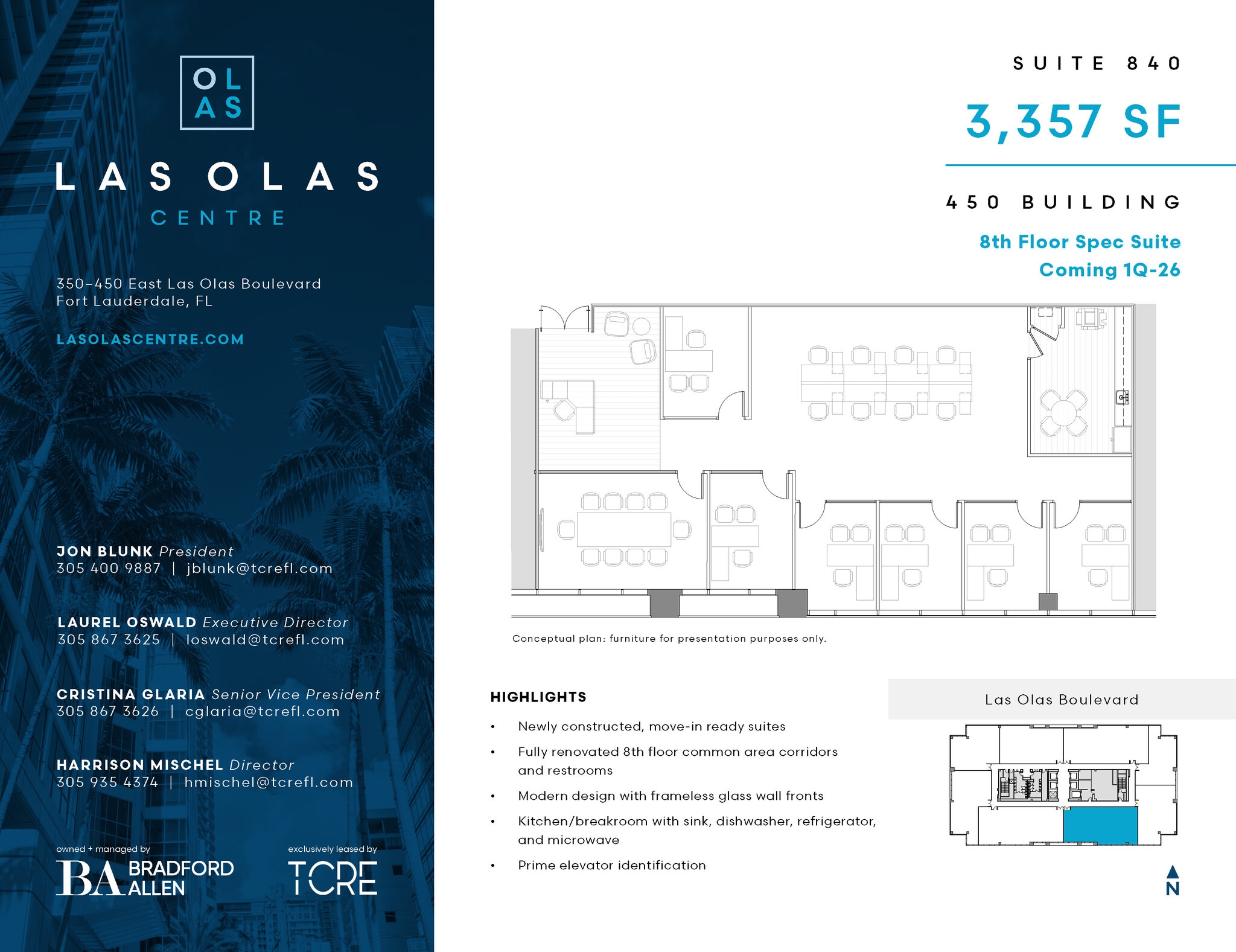 450 E Las Olas Blvd, Fort Lauderdale, FL for lease Floor Plan- Image 1 of 2
