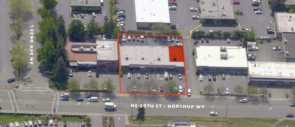 13107 NE 20th St, Bellevue, WA for lease - Aerial - Image 3 of 3