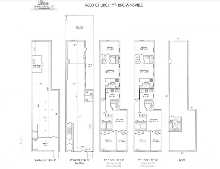 9603 Church Ave, Brooklyn, NY for sale - Floor Plan - Image 2 of 2