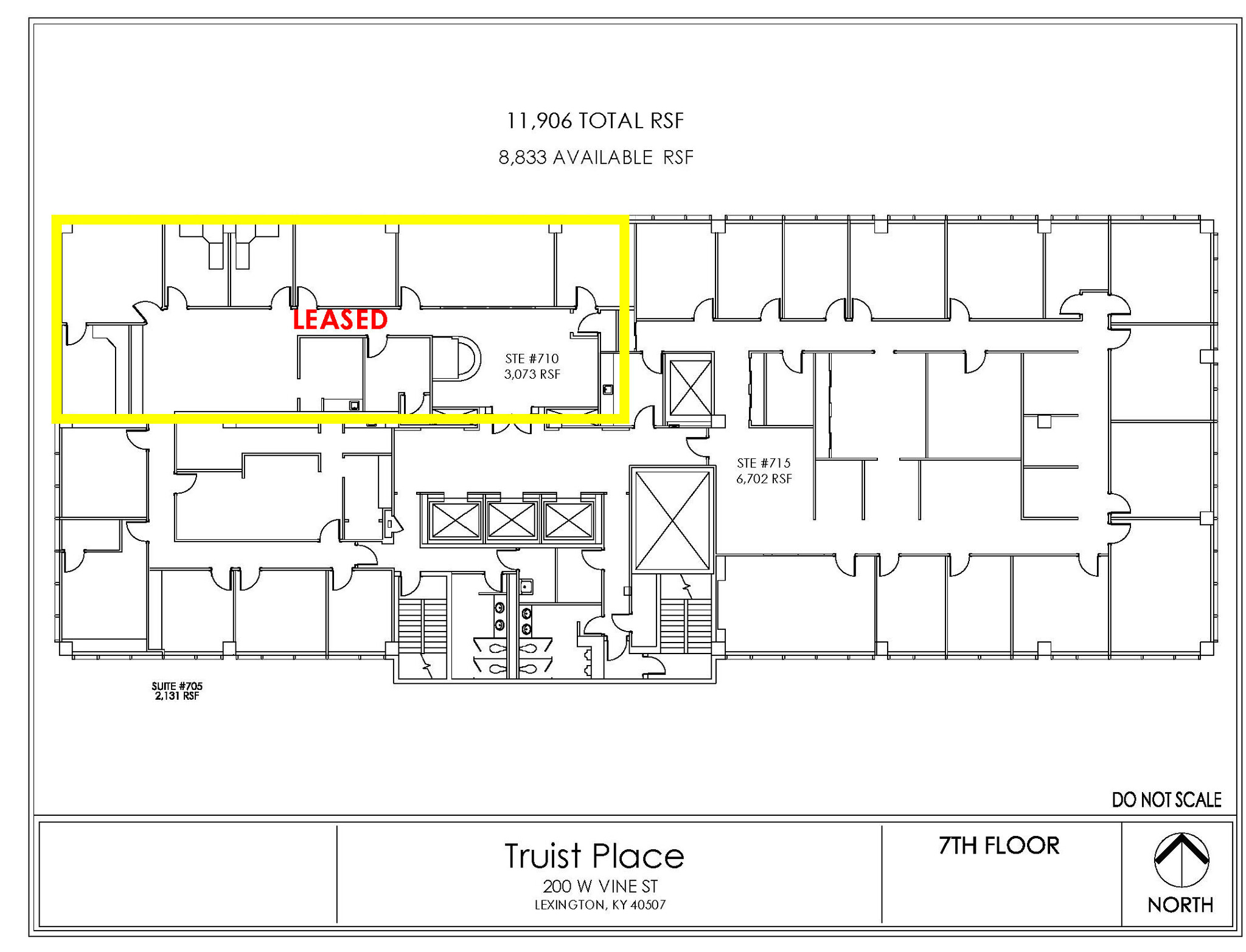 200 W Vine St, Lexington, KY for lease Floor Plan- Image 1 of 1