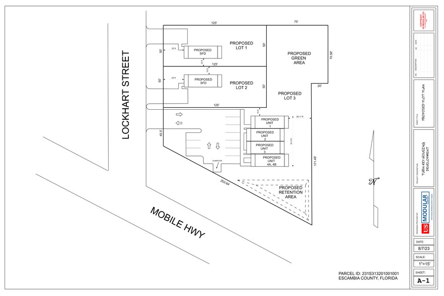 7210 Lockhart St, Pensacola, FL for sale - Site Plan - Image 3 of 4