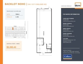 7059-7077 1/2 Vineland Ave, North Hollywood, CA for lease Floor Plan- Image 1 of 1