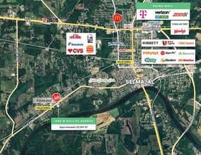 1352 W Highland Ave, Selma, AL for lease Aerial- Image 2 of 3