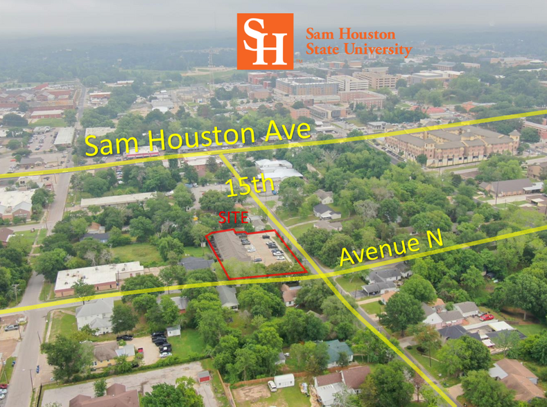 1419 Avenue N, Huntsville, TX for sale - Aerial - Image 2 of 4