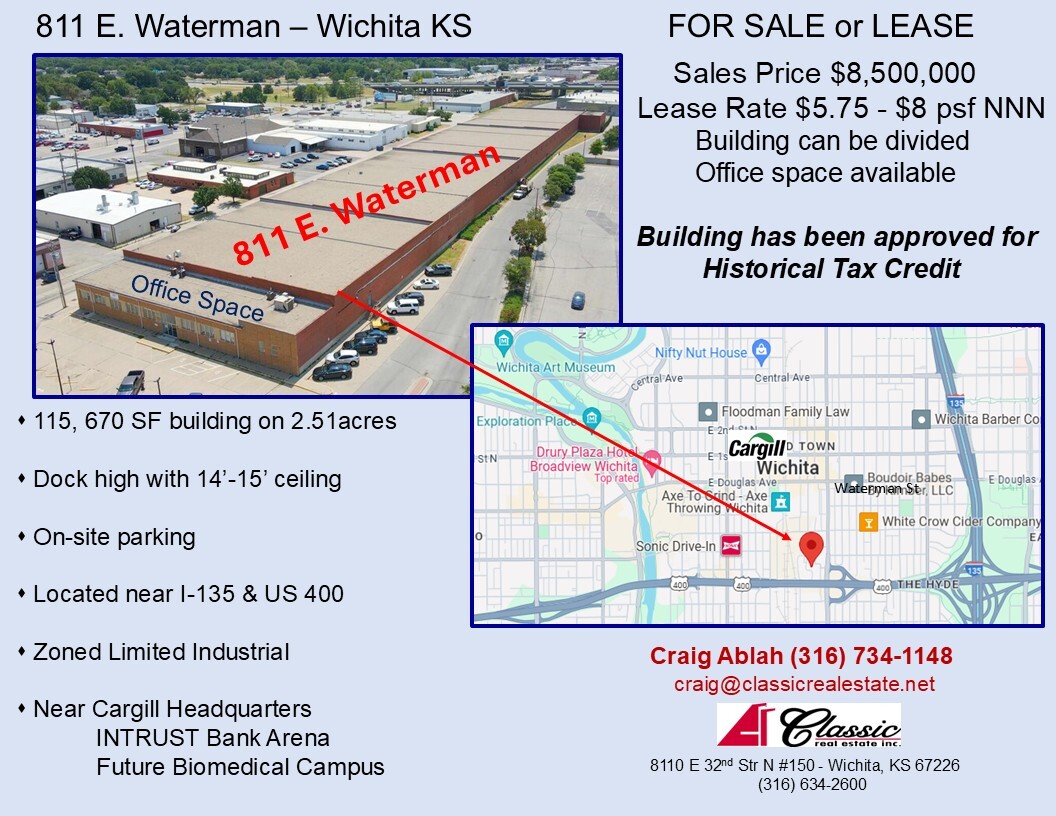 811 E Waterman St, Wichita, KS for sale Building Photo- Image 1 of 23
