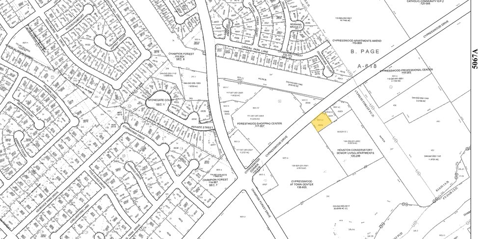 8201 Cypresswood Dr, Spring, TX for lease - Plat Map - Image 2 of 20