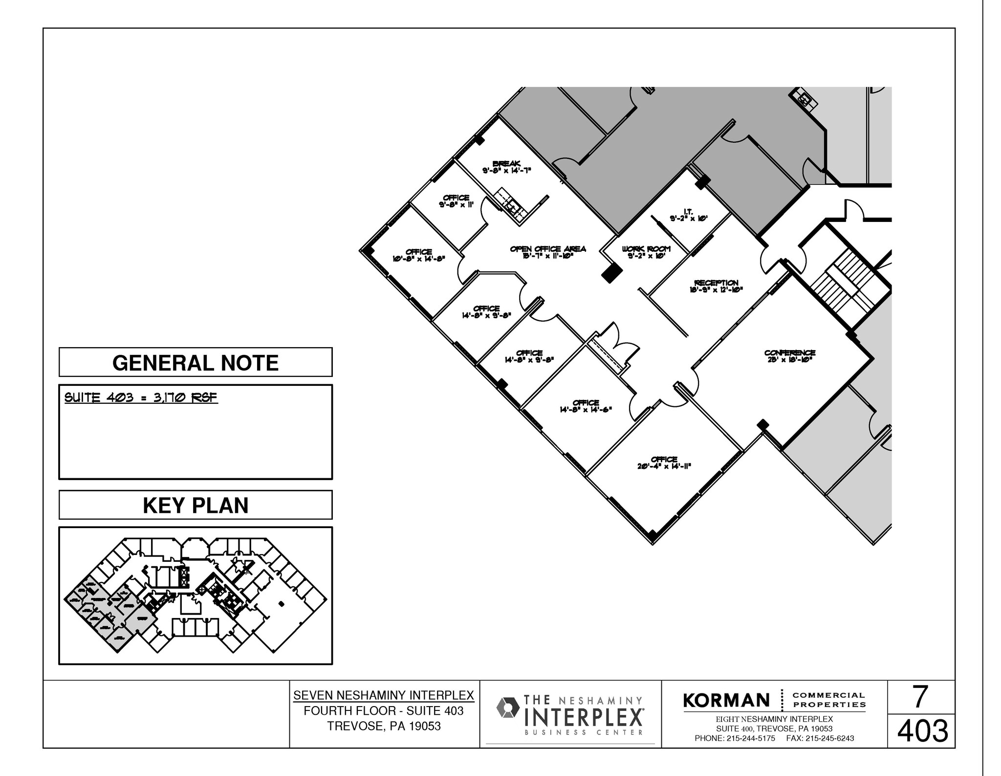 7 Neshaminy Interplex, Trevose, PA for lease Floor Plan- Image 1 of 1