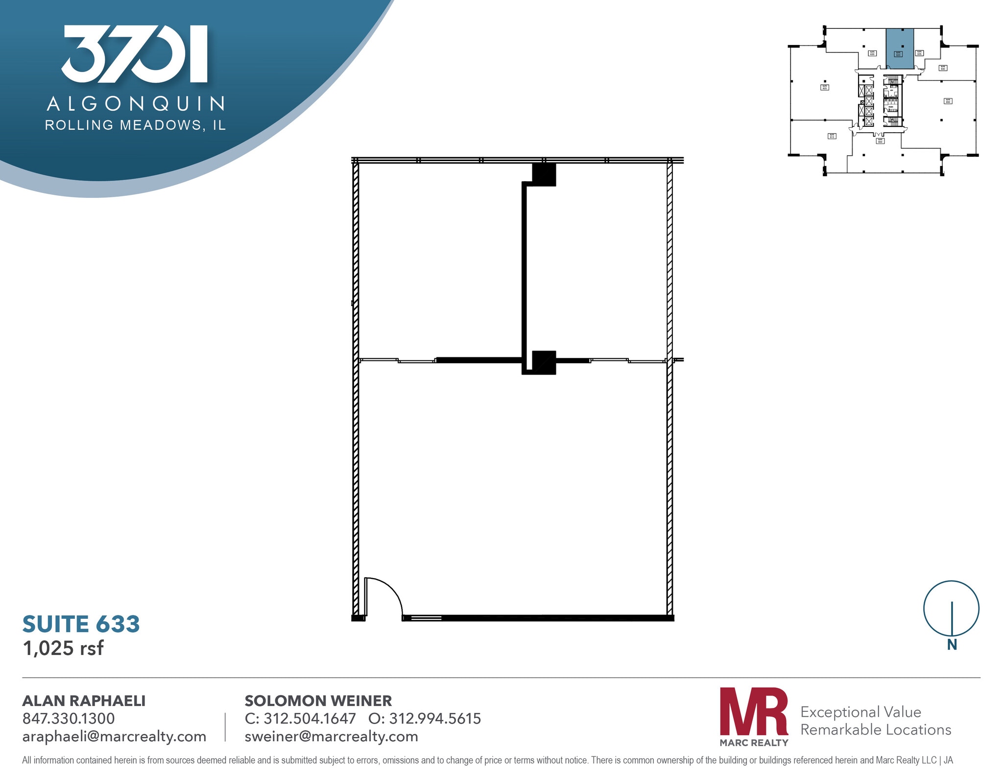 3701 Algonquin Rd, Rolling Meadows, IL for lease Floor Plan- Image 1 of 5