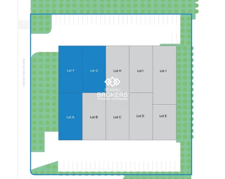 Industrial in Les Ulis for lease - Site Plan - Image 3 of 13