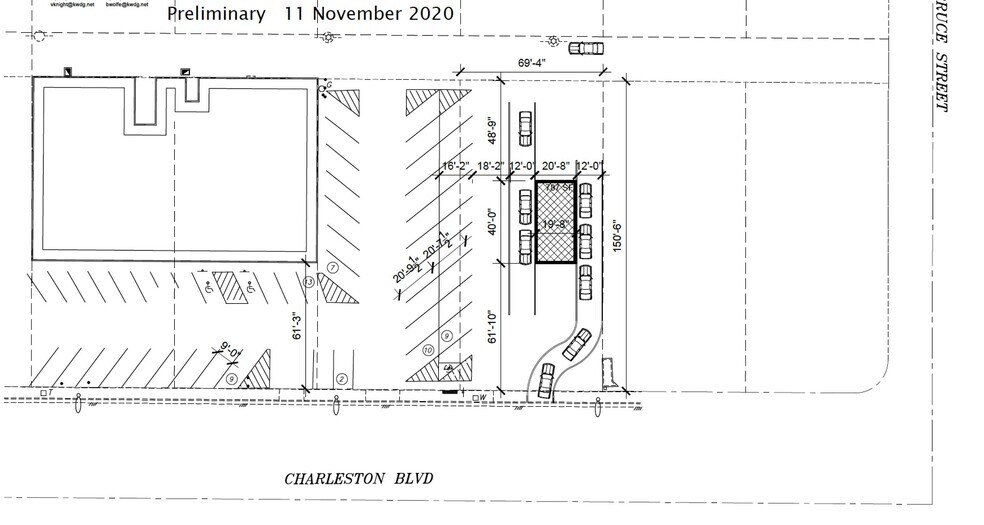 1755 E Charleston Blvd, Las Vegas, NV for lease - Site Plan - Image 2 of 4