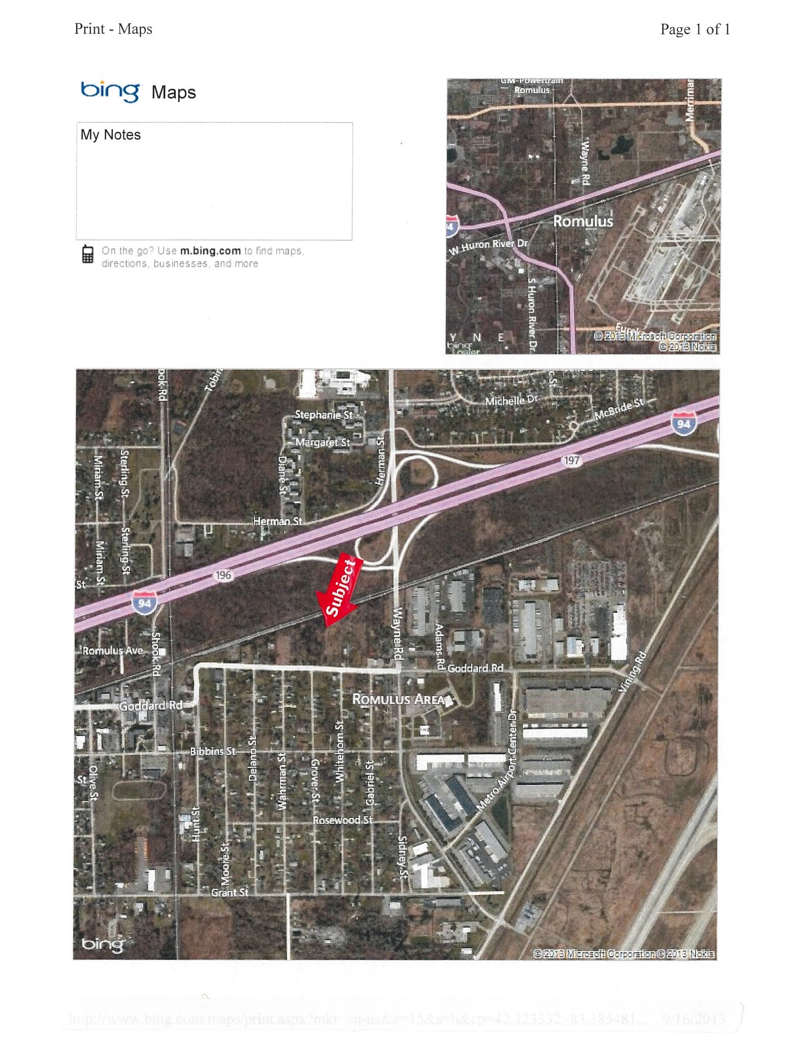 Goddard Rd, Romulus, MI for sale Building Photo- Image 1 of 1