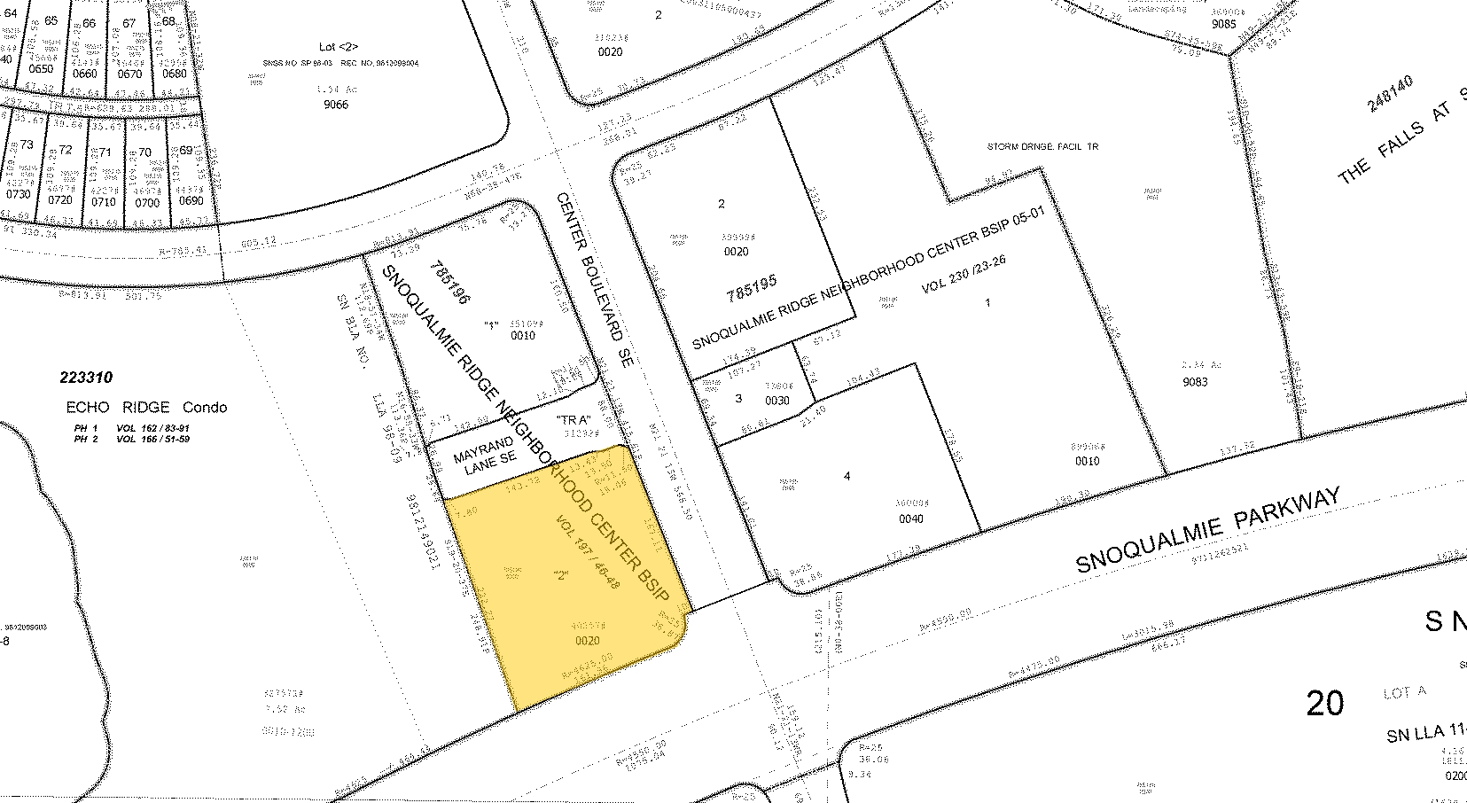 7811-7917 Center Blvd SE, Snoqualmie, WA for sale Plat Map- Image 1 of 1