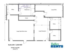 235 NE Loop 820, Hurst, TX for lease Floor Plan- Image 1 of 14