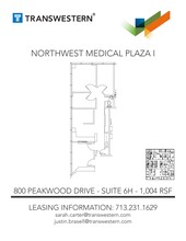 800 Peakwood Dr, Houston, TX for lease Floor Plan- Image 1 of 1