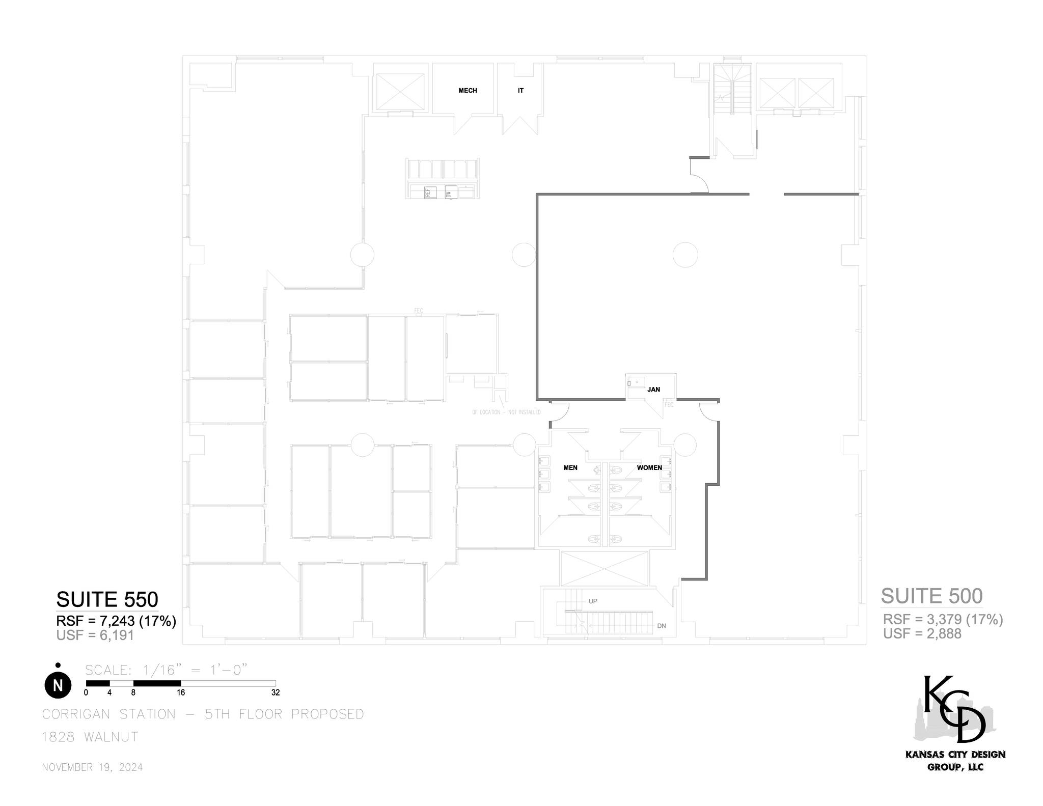 1828 Walnut St, Kansas City, MO for lease Floor Plan- Image 1 of 1