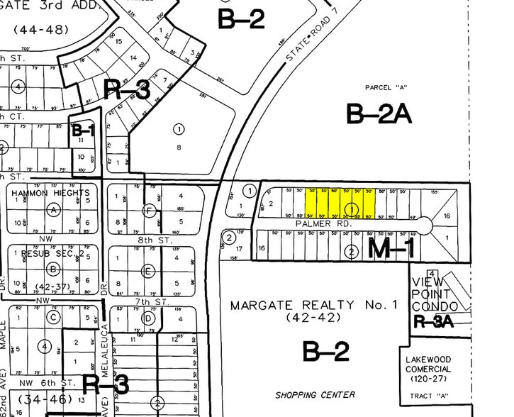 5605 NW 8th St, Margate, FL for sale - Plat Map - Image 3 of 8