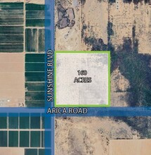 NEC Sunshine & Arica Road blvd, Eloy, AZ - aerial  map view