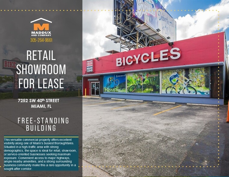 7252 Bird Rd, Miami, FL for lease - Building Photo - Image 1 of 8