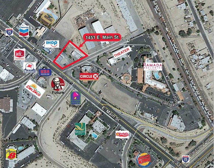 1451 E Main St, Barstow, CA for lease - Aerial - Image 2 of 3