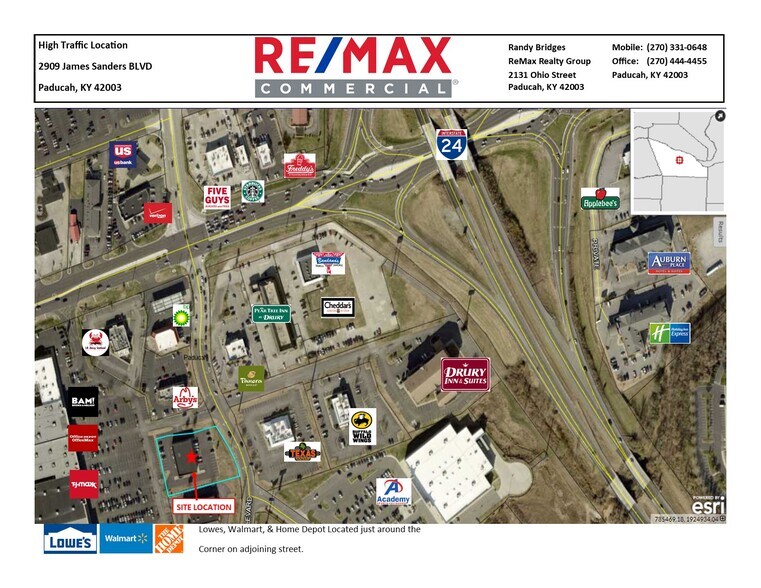 2909 James Sanders Blvd, Paducah, KY 42001 Retail for Lease