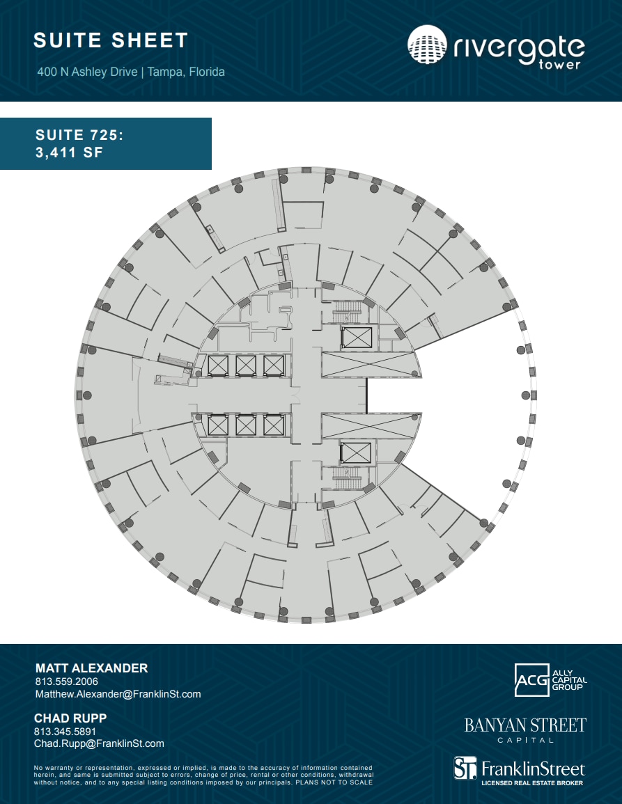 400 N Ashley Dr, Tampa, FL for lease Floor Plan- Image 1 of 1