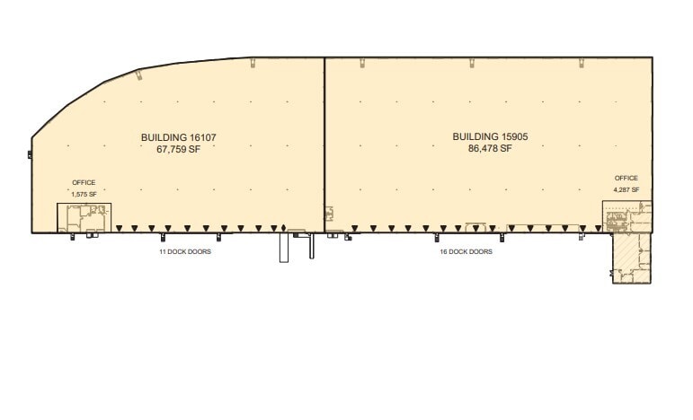 15905-16107 Commerce Way, Cerritos, CA for lease Floor Plan- Image 1 of 1