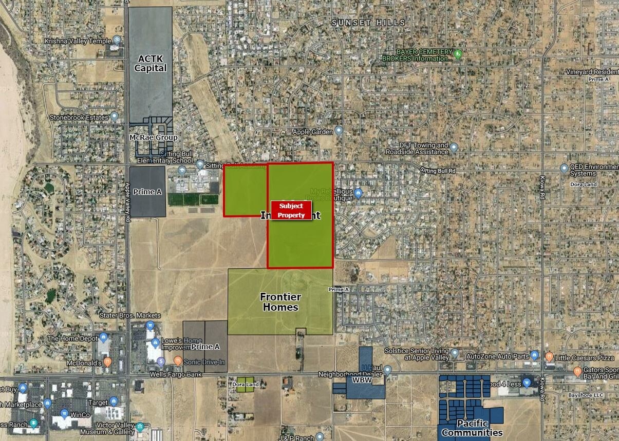 Sitting Bull Rd, Apple Valley, CA for sale Aerial- Image 1 of 1