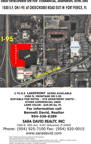 I-95 Adjacent To And North Of Home Depot, Fort Pierce, FL for lease - Primary Photo - Image 1 of 1