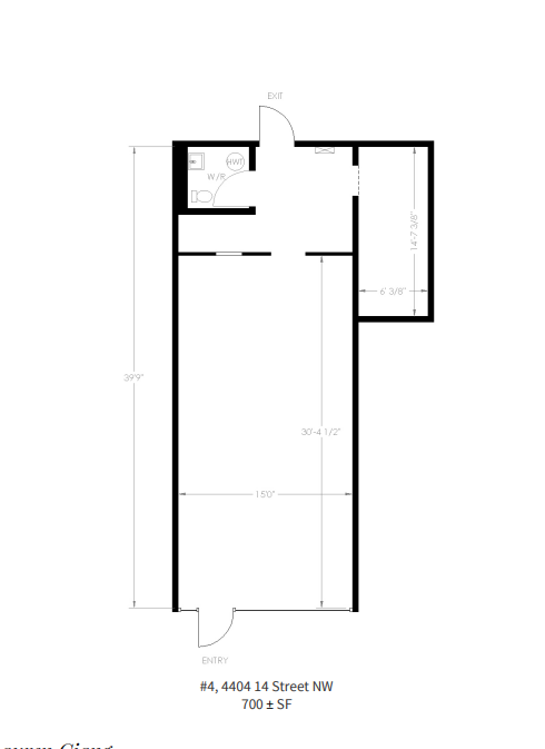 4404 14th St NW, Calgary, AB for lease Floor Plan- Image 1 of 1