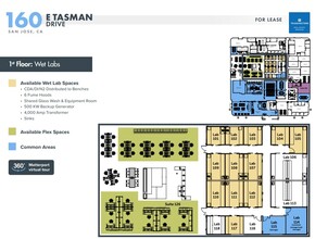 160 E Tasman Dr, San Jose, CA for lease Floor Plan- Image 2 of 3