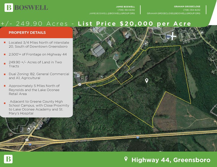 Georgia Highway 44, Greensboro, GA for sale - Primary Photo - Image 1 of 2