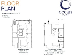 5411 Avenida Encinas, Carlsbad, CA for lease Floor Plan- Image 1 of 1