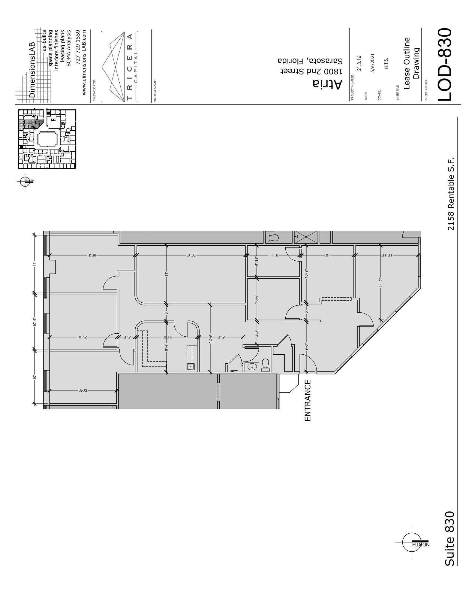 1800 2nd St, Sarasota, FL for lease Site Plan- Image 1 of 1