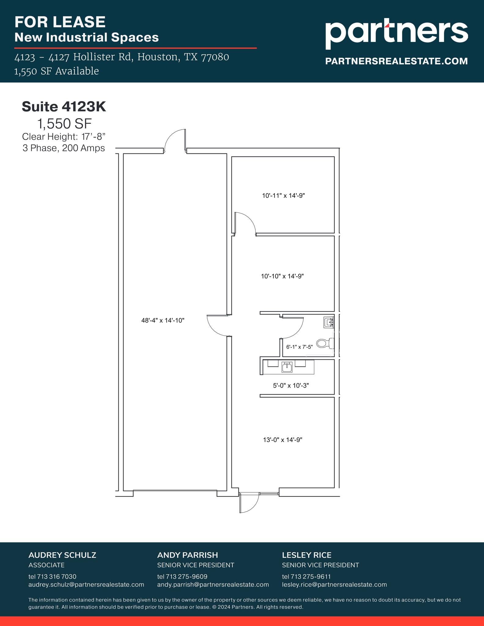 4125 Hollister St, Houston, TX for lease Site Plan- Image 1 of 1