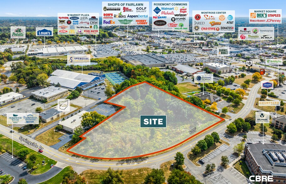 153 Springside Dr, Akron, OH for sale - Aerial - Image 2 of 5