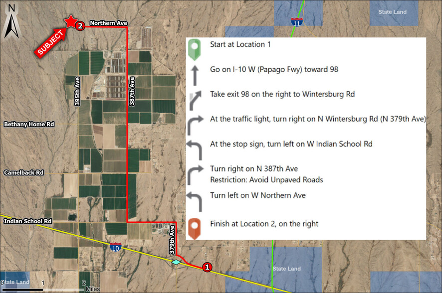 395th Avenue  & Northern Avenue, Tonopah, AZ for sale - Aerial - Image 3 of 4