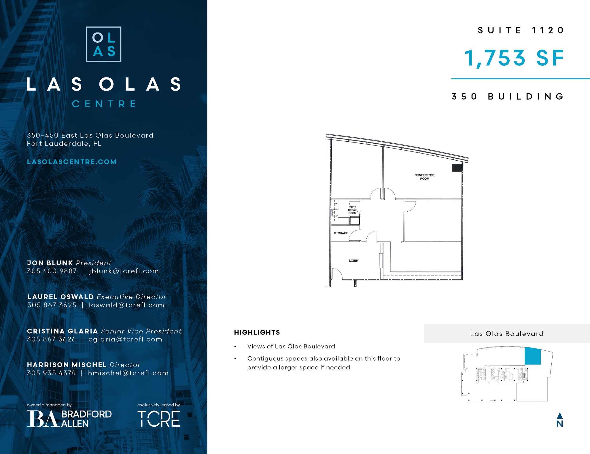 350 E Las Olas Blvd, Fort Lauderdale, FL for lease Floor Plan- Image 1 of 1