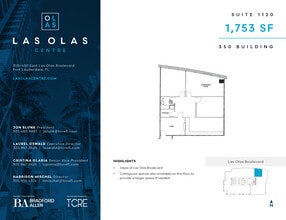 350 E Las Olas Blvd, Fort Lauderdale, FL for lease Floor Plan- Image 1 of 1