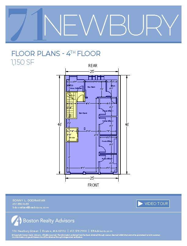 71 Newbury St, Boston, MA for lease Floor Plan- Image 1 of 1